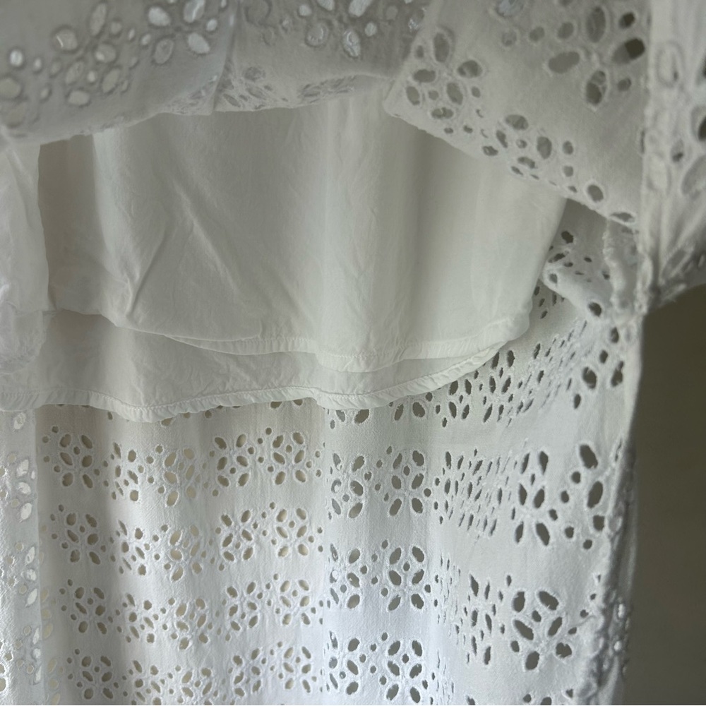 J. Crew Linen-blend Maxi Skirt In Eyelet White 8 - Picture 8 of 9